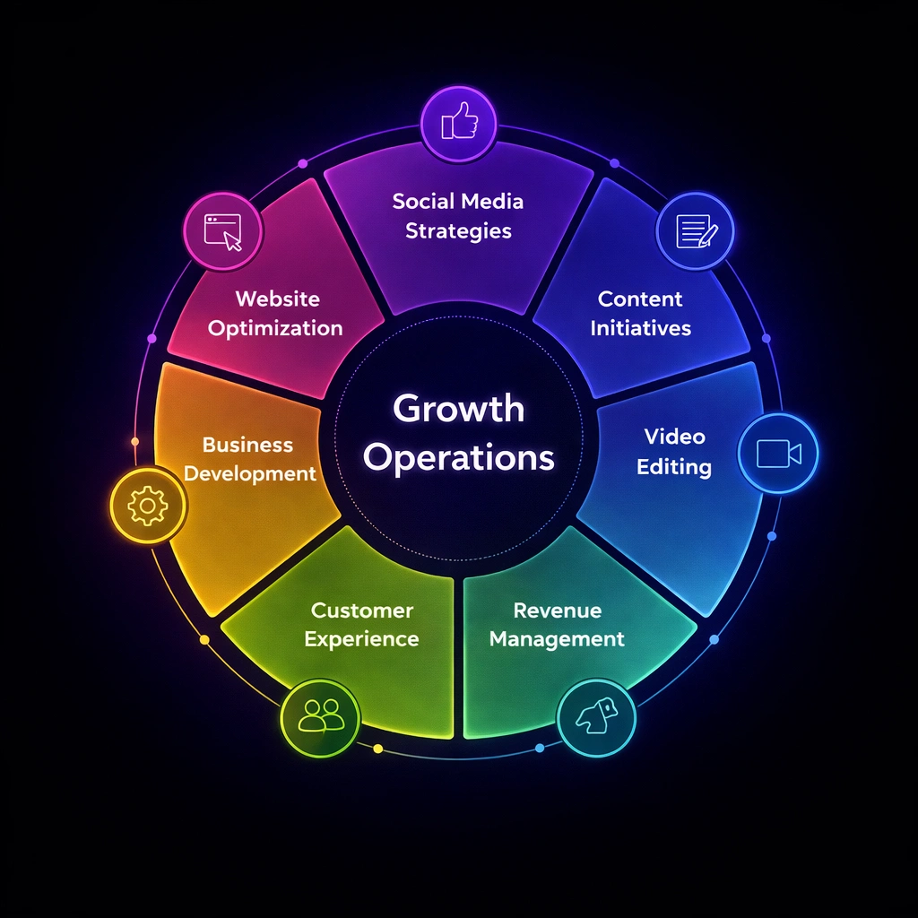 Remotie growth marketing team working on paid acquisition and funnel architecture for a startup client
